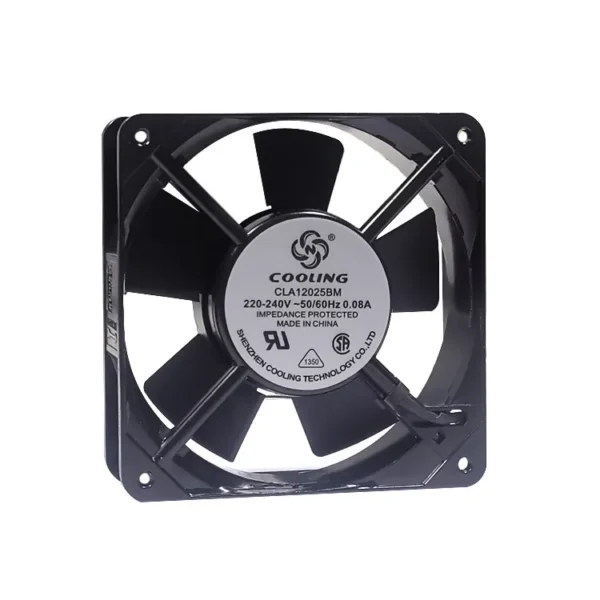 Axial Cooling Fan, 120mm, 220V, 12025, 120x120x25mm - view 3