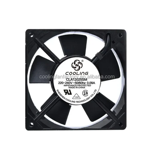 Axial Cooling Fan, 120mm, 220V, 12025, 120x120x25mm - view 4