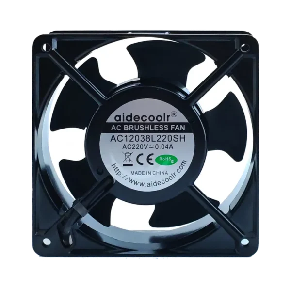 Axial Cooling Fan, 120x120x38mm, 110V, CNC