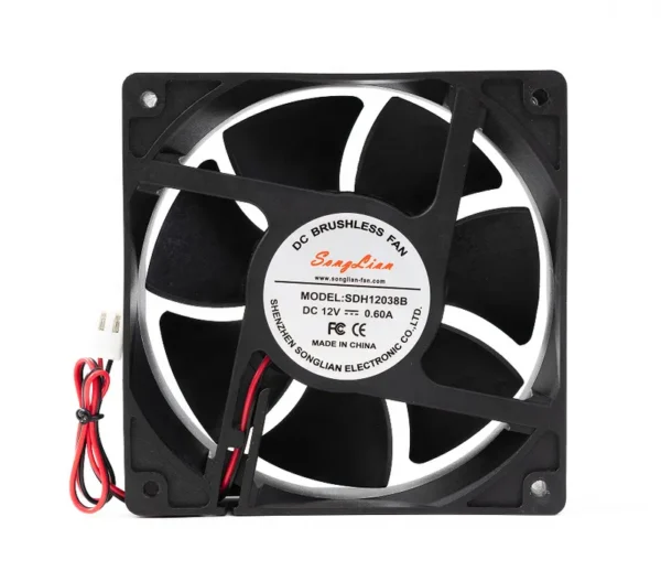 Axial Cooling Fan, 12V, 24V, 48V, 120x120x38 - view 4