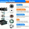 Axial Cooling Fan, 12V, 24V, 48V, 120x120x38 - view 5