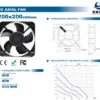 Axial Cooling Fan, 200mm, 20060, 200x200x60mm, Brushless - view 4