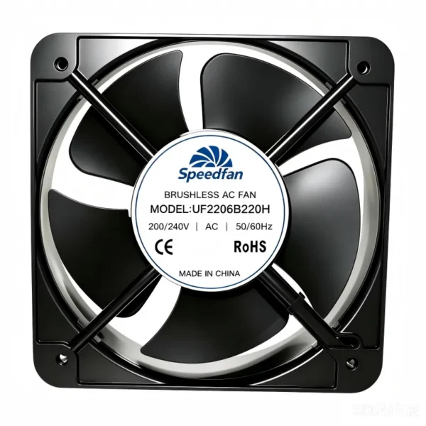 Axial Cooling Fan, 200mm, 200x200x60mm, 220V, Brushless