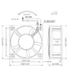 Axial Cooling Fan, 200mm, 200x200x60mm, 220V, Brushless - view 4