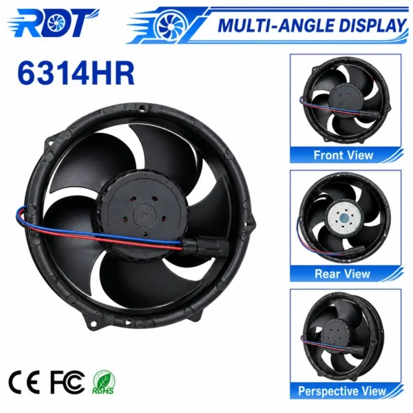 Axial Cooling Fan, 24V, 6314HR, 172mm, Inverter - view 6