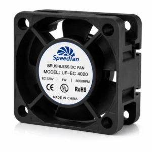 Axial Cooling Fan, 40x40x20mm, 220V, 8000RPM, Brushless