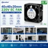 Axial Cooling Fan, 40x40x20mm, 220V, 8000RPM, Brushless - view 5