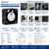 Axial Cooling Fan, 40x40x20mm, 220V, 8000RPM, Brushless - view 6