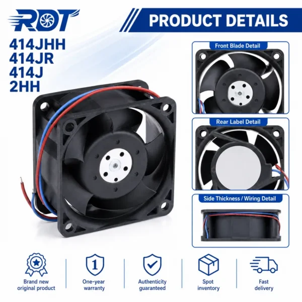 Axial Cooling Fan, 414JR, 24V, 40mm, 4025 - view 6