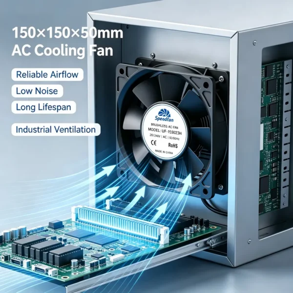 Axial Cooling Fan, 6inch, 150x150x50mm, 220V, 110V - view 6