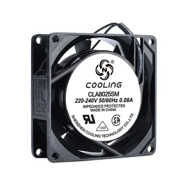 Axial Cooling Fan, 80mm, 220V, 8025, 80x80x25mm