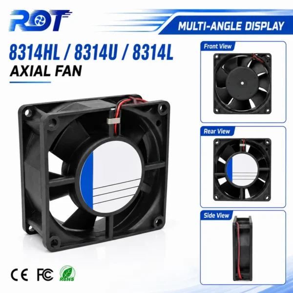 Axial Cooling Fan, 8314U, 24V, 80mm, 8032 - view 6
