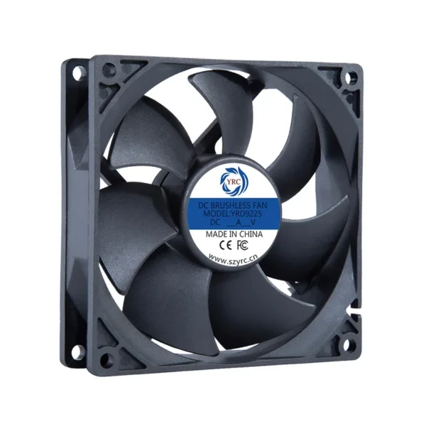 Axial Cooling Fan, 90mm, 92x92x25mm, 12V/24V/48V, YRD9225
