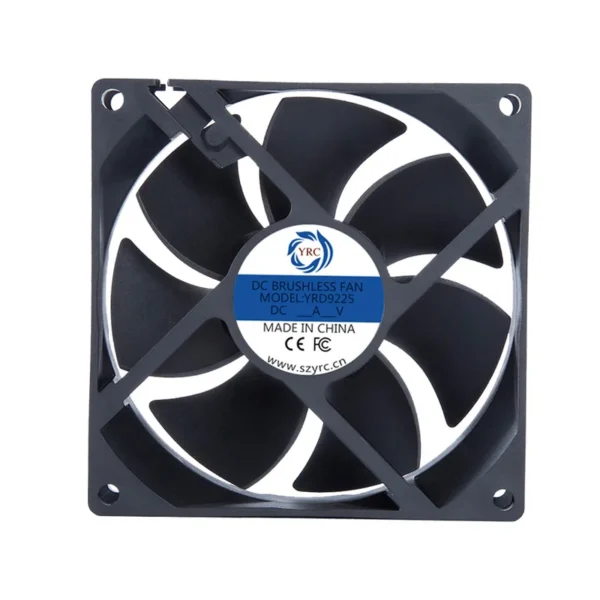 Axial Cooling Fan, 90mm, 92x92x25mm, 12V/24V/48V, YRD9225 - view 3