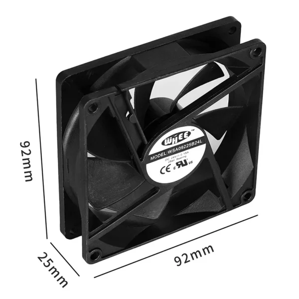 Axial Cooling Fan, 9225, 12V, 2Ball - view 5