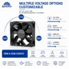 Axial Cooling Fan, 92x92x25mm, 12V, 24V, 48V - view 5