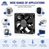 Axial Cooling Fan, 92x92x25mm, 12V, 24V, 48V - view 6