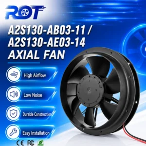 Axial Cooling Fan, A2S130-AB03-11, 230V, 2800RPM