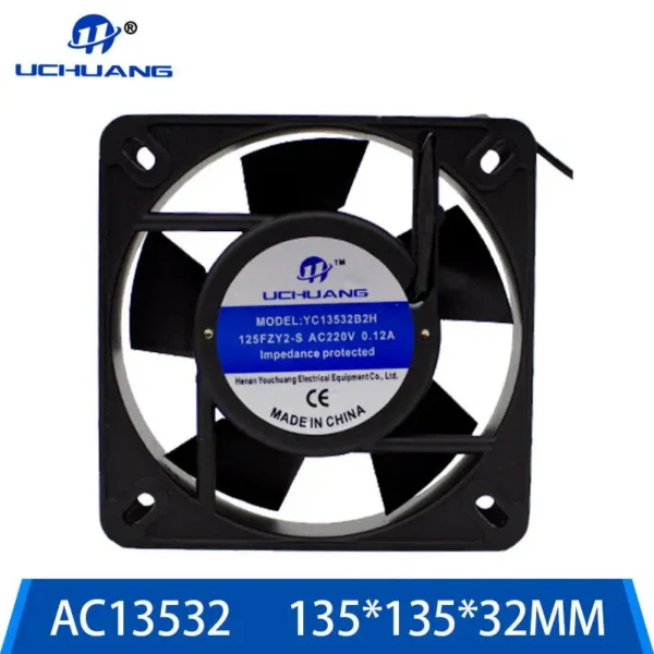 Axial Cooling Fan, Customized13532, Aluminum, 135*135*32mm - view 5