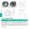 Axial Cooling Fan, SF17023, 172x150x40mm, 380V - view 2