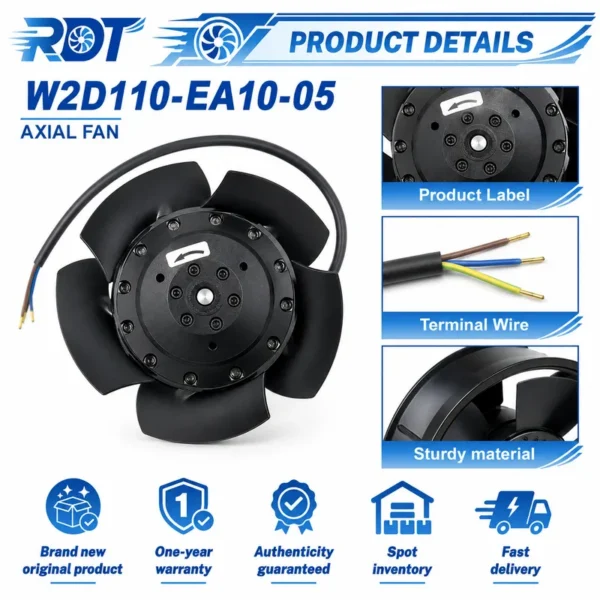 Axial Cooling Fan, W2D110-EA10-05, 400 V, Electric - view 5