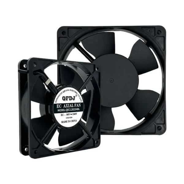Axial Cooling Fan, Waterproof, IP65/IP67/IP68, 120x120x25mm - view 3