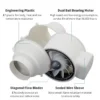 Axial Duct Fan, Plastic, 220-240V, 3000, RPM - view 4
