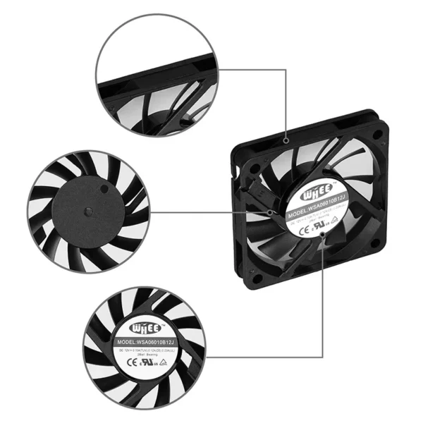 Axial Exhaust Fan, 4000RPM, 60x60x10mm, 6010 - view 4