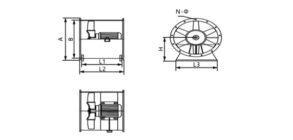 Axial Exhaust Fan, HVAC - view 6