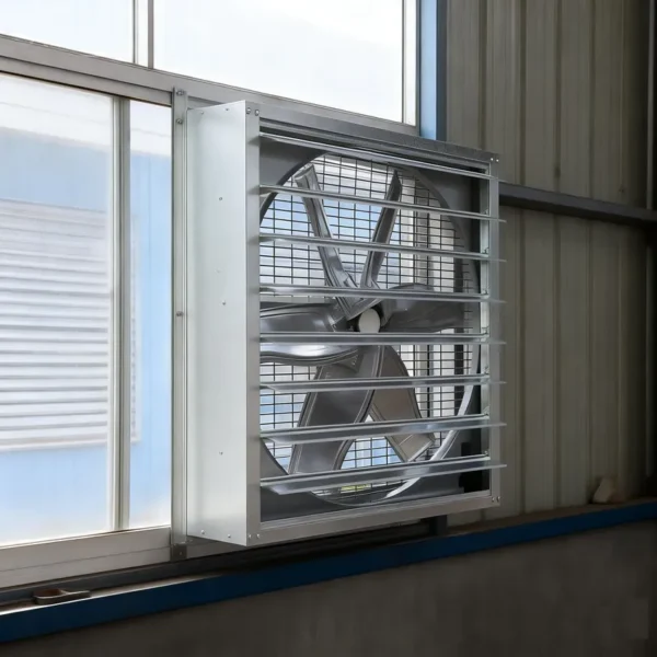 Axial Exhaust Fan, Steel, Wall - view 3