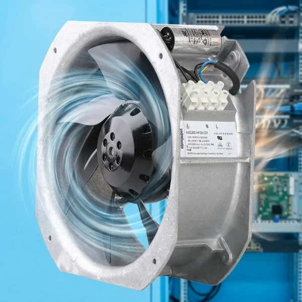 Axial Exhaust Fan, W2E200-HK38-C01, 200mm, 230V, 64/80W - view 2