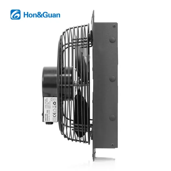 Axial Exhaust Shutter Fan, HONGGUAN, 300mm, 110V, Aluminum - view 5