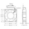 Axial Fan, 120mm, 220V, CNC - view 3