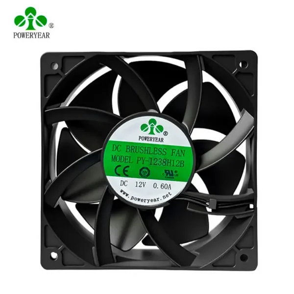 Axial Fan, 120x120x38mm, 12V, IP55, Waterproof - view 2