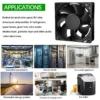 Axial Fan, 120x120x38mm, 12V, IP55, Waterproof - view 6