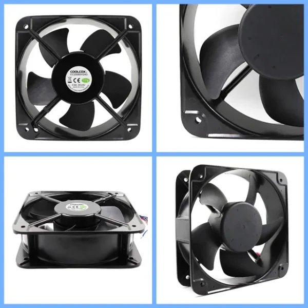 Axial Fan, 200x200x60mm, 24v, 48v, IP55 - view 2