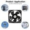 Axial Fan, 200x200x60mm, 24v, 48v, IP55 - view 4