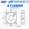Axial Fan, 4114NHH, 24V, 120mm, 12038 - view 3