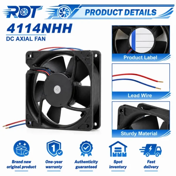 Axial Fan, 4114NHH, 24V, 120mm, 12038 - view 5