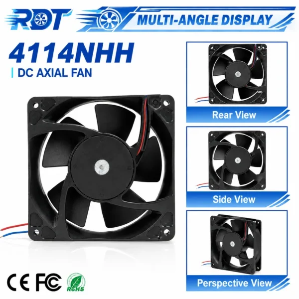 Axial Fan, 4114NHH, 24V, 120mm, 12038 - view 6