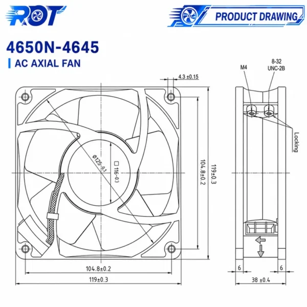 Axial Fan, 4600N, 4650N, 4656N, DV4650-470 - view 3