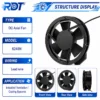 Axial Fan, 48V, 6248N, 172mm - view 2