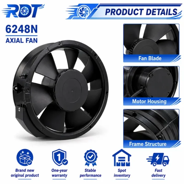 Axial Fan, 48V, 6248N, 172mm - view 5