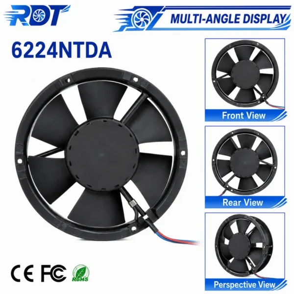 Axial Fan, 6224NTDA, Brushless - view 6