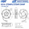 Axial Fan, 6314-2TDHPU/2TDHP/2HHP, 172mm, 24V - view 3