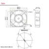 Axial Fan, 63Pa, IP34, 230VAC, 200mm - view 2