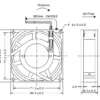Axial Fan, 8038, 80mm, 80x80x38mm, 110V - view 6