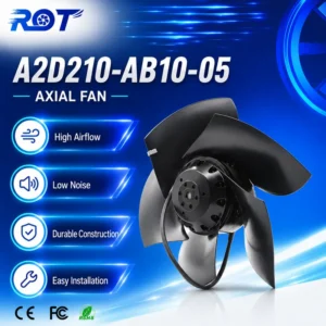 Axial Fan, A2D210-AB10-05, 400V, 130W, 3050RPM