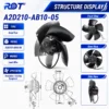Axial Fan, A2D210-AB10-05, 400V, 130W, 3050RPM - view 2