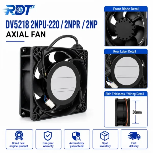 Axial Fan, DV5218/2NPR, 48V, 127mm, 12738 - view 5